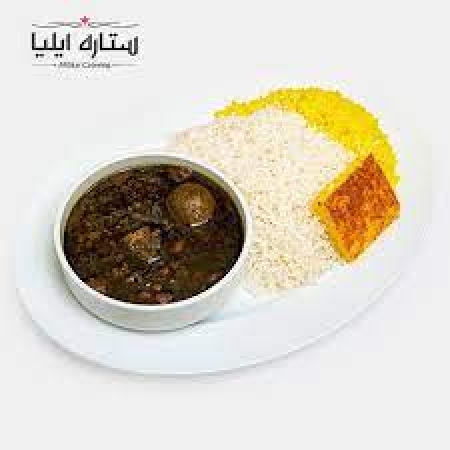 چلو خورشت قرمه سبزی
